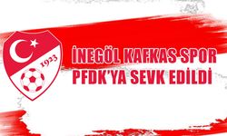 Muşspor maçı sonrası İnegöl Kafkas Spor PFDK’ya sevk edildi