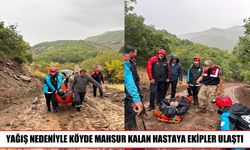 Tunceli’de mahsur kalan hastayı ekipler hastaneye ulaştırdı