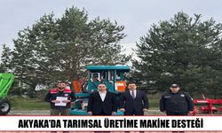 Akyaka’da tarımsal üretim için 4 yeni makine