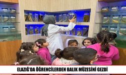 Elazığ’da anaokulu öğrencilerinden Balık Müzesi’ne ziyaret