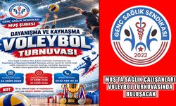 Muş’ta sağlık çalışanları için voleybol turnuvası düzenleniyor
