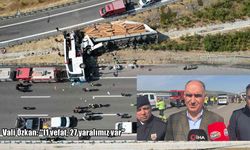 Vali Özkan’dan Manisa’daki kazaya ilişkin açıklama: 11 ölü, 27 yaralı