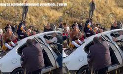 Elazığ’da otomobil şarampole yuvarlandı: 3 yaralı