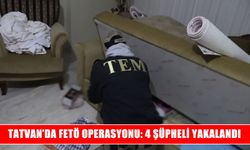 Bitlis Tatvan’da FETÖ Operasyonu: 4 Gözaltı