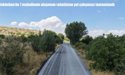 Hekimhan'da 7 mahallenin ulaşımını rahatlatan yol çalışması tamamlandı