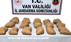 Van'da 22 kilo 100 gram toz esrar ele geçirildi