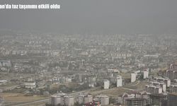 Van’da gökyüzü toz bulutlarıyla kaplandı