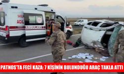 Ağrı Patnos’ta otomobil takla attı: 1 ağır yaralı