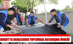 Korkut’ta gönüllü gençlerden Selahaddini Eyyübi Camii'ne temizlik ve bakım desteği