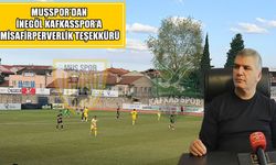 Muşspor’dan İnegöl Kafkasspor’a misafirperverlik teşekkürü