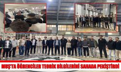 Muş’ta mekatronik öğrencilerinden şeker fabrikasına teknik gezi