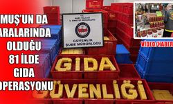 Muş’un da aralarında bulunduğu 81 ilde 61 milyonluk operasyon!