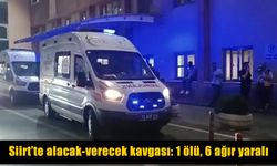 Siirt’te alacak-verecek kavgası kanlı bitti: 1 ölü, 6 yaralı