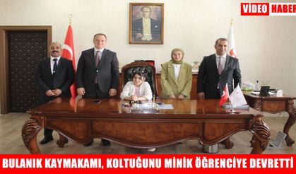 Bulanık’ta kaymakamlık koltuğu minik öğrencilere emanet