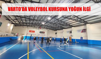 Varto’da voleybol kurslarına yoğun ilgi