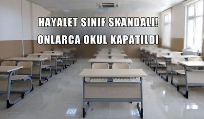 Hayalet sınıflar ortaya çıktı, eğitimde büyük skandal patladı