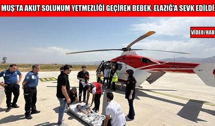 Muş'ta ambulans uçak dokuz aylık bebek için havalandı