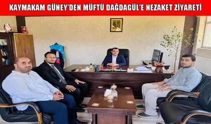 Hasköy Kaymakamı Güney’den Müftü Dağdagül’e 'hayırlı olsun' ziyareti
