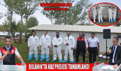 Muş’ta tarımsal dönüşüm başladı: Kaz projesi tamamlandı