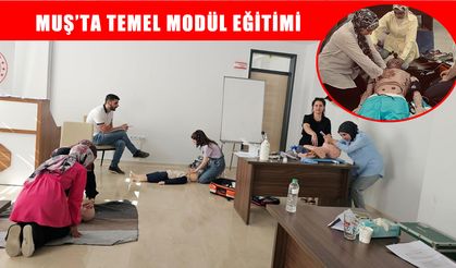 Muş’ta 112 personeline ‘Temel Modül’ eğitimi verildi