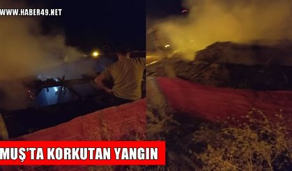 Korkut’ta ahır yangını!
