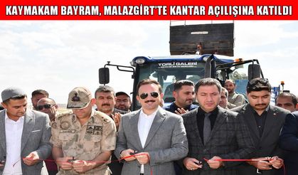 Malazgirt Kaymakamı Bayram, şeker pancarı kantar açılışına katıldı