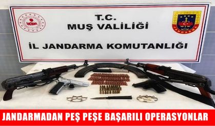 Bulanık’ta operasyon: Çok sayıda silah ve mühimmat ele geçirildi