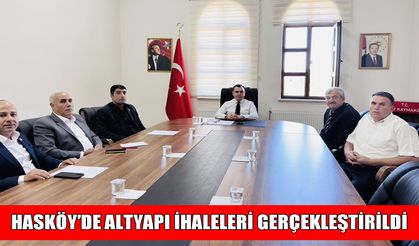 Hasköy’ün Azıklı ve Sarıbahçe köylerinin altyapı ihaleleri tamamlandı