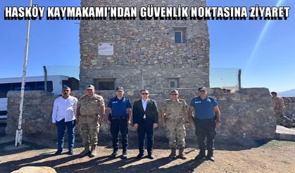 Hasköy Kaymakamı Güney’den güvenlik noktasına destek ziyareti