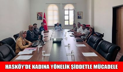 Hasköy’de kadına şiddetle mücadele toplantısı düzenlendi