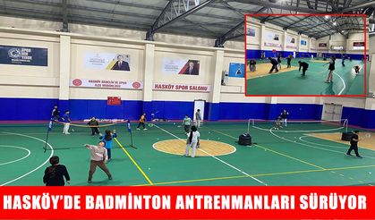 Hasköy’de badminton antrenmanlarına ilgi yoğun