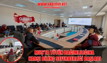 Muş’ta 112 personeline “Tütün Bağımlılığı” eğitimi verildi