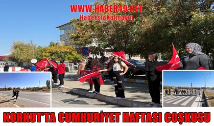 Korkut’ta Cumhuriyet heyecanı sokaklara taştı