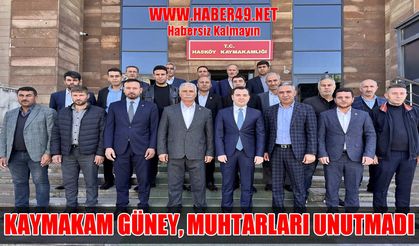Hasköy Kaymakamı Güney, muhtarlarla buluştu
