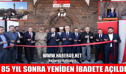 Tarihi Murat Paşa Camisi 85 yıl aradan sonra yeniden ibadete açıldı