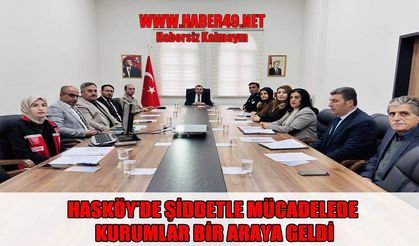 Hasköy’de 'Kadına Yönelik Şiddetle Mücadele' toplantısı yapıldı