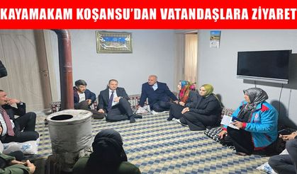 Bulanık Kaymakamı Koşansu, vatandaşları evlerinde ziyaret etti