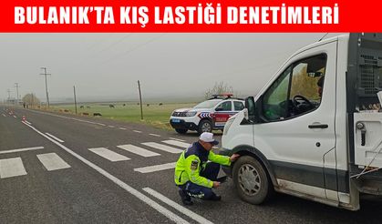 Bulanık’ta kış lastiği denetimleri başladı: 2 sürücüye ceza kesildi