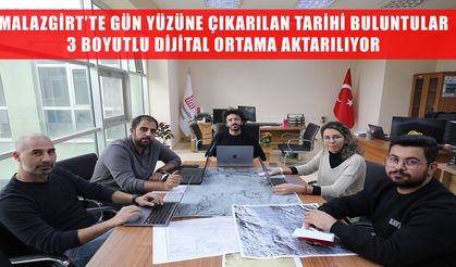 Malazgirt'teki kazılarda ortaya çıkarılan buluntular 3 boyutlu dijital ortama taşınıyor