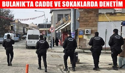 Bulanık’ta polis, cadde ve sokaklarda denetim yaptı
