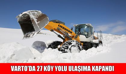 Varto’da 27 köy yolu ulaşıma kapandı