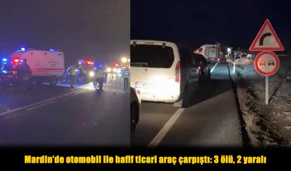 Mardin'de feci kaza: 3 ölü, 2 yaralı