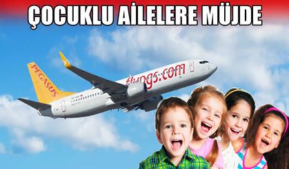Pagasus'tan çocuklara ücretsiz bilet müjdesi