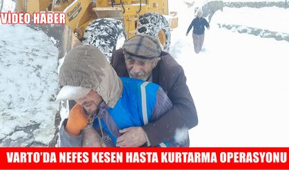Kar engelini "Kepçe" ile aştılar: Varto’da nefes kesen kurtarma