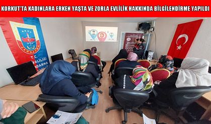 Korkut’ta jandarma kadınlara KADES'i tanıttı