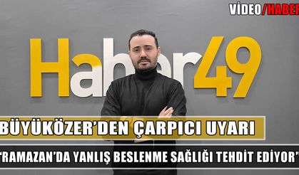 Diyetisyen Büyüközer’den Ramazan uyarısı: Yanlış beslenme sağlığı tehdit ediyor