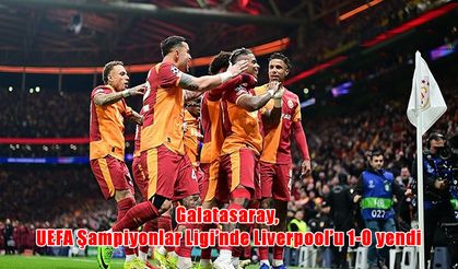 Galatasaray, UEFA Şampiyonlar Ligi son 16 turu ilk maçında Liverpool'u 1-0 yendi