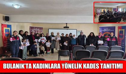 Muş'ta jandarmadan kadınlara uygulamalı KADES eğitimi