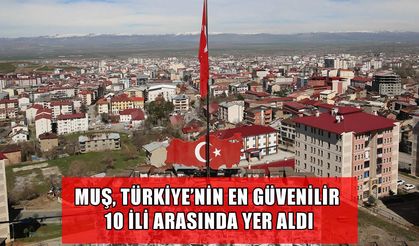 Muş, Türkiye’nin en güvenilir illeri arasında