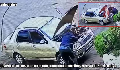 Diyarbakır'da şaşkına çeviren görüntü: Biri üfledi, diğeri söndürdü